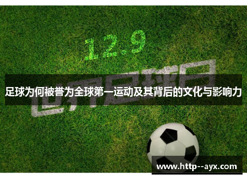 足球为何被誉为全球第一运动及其背后的文化与影响力