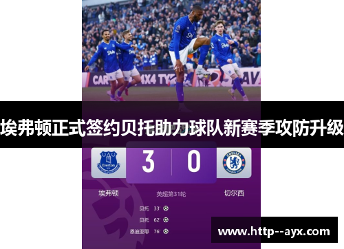 埃弗顿正式签约贝托助力球队新赛季攻防升级 埃弗顿正式签约贝托助力球队新赛季攻防升级